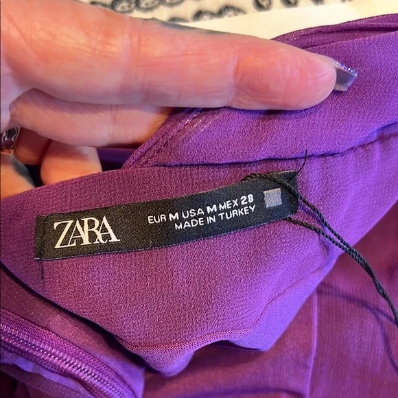 Zara Purple Halter Dress - Picture 5 of 5